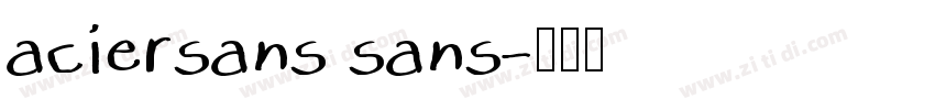 aciersans sans字体转换